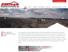 Tablet Screenshot of easternroofingsystems.com